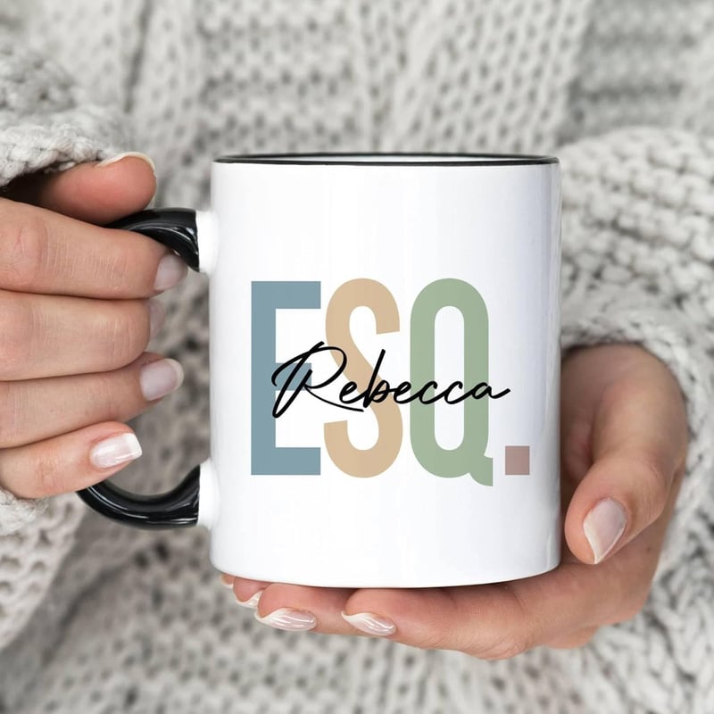 Personalized Lawyer Mug - Custom Esquire Coffee Cup