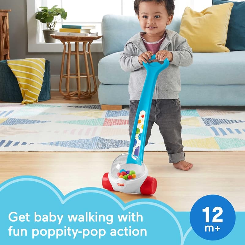 Fisher-Price Corn Popper Toy for Infants 1+ Years - Blue