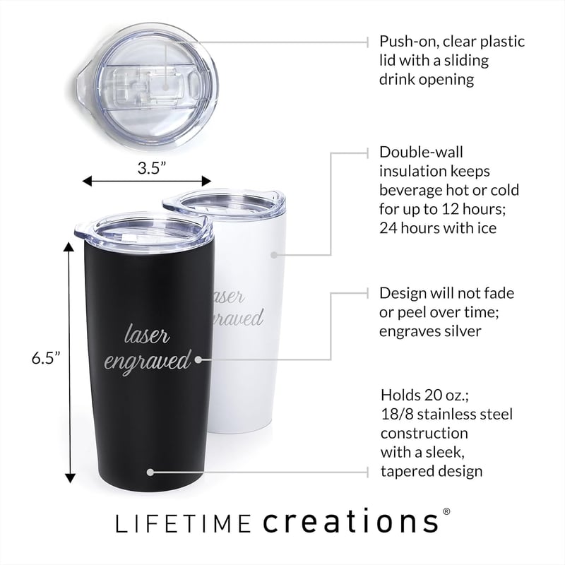 Personalized Lawyer Tumbler - 20 oz Engraved Gift for Graduates