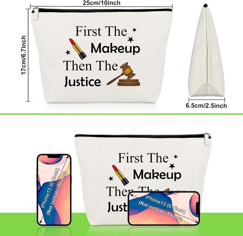Law Student Makeup Bag - Perfect Gift for Future Lawyers