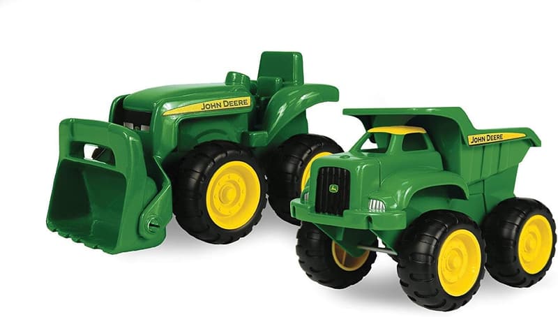 John Deere Dump Truck & Tractor Toy Set - Outdoor Construction Play for Kids - 2 Count - Ages 18 Months+