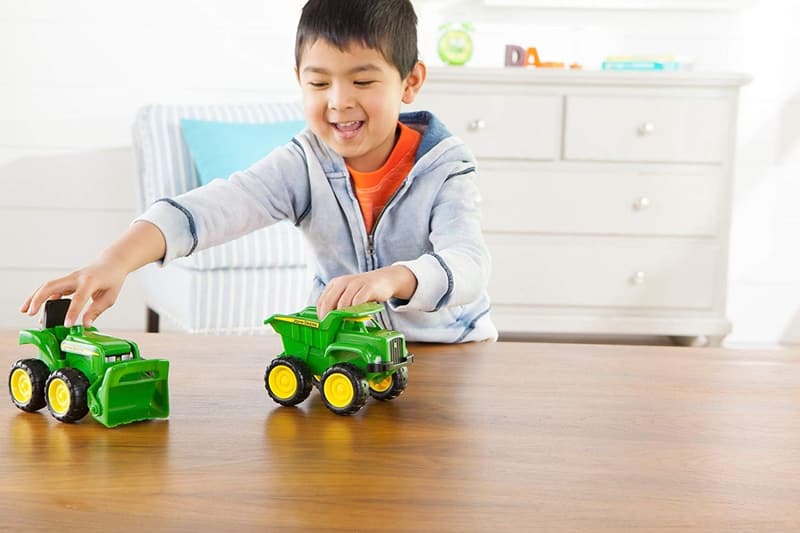 John Deere Dump Truck & Tractor Toy Set - Outdoor Construction Play for Kids - 2 Count - Ages 18 Months+