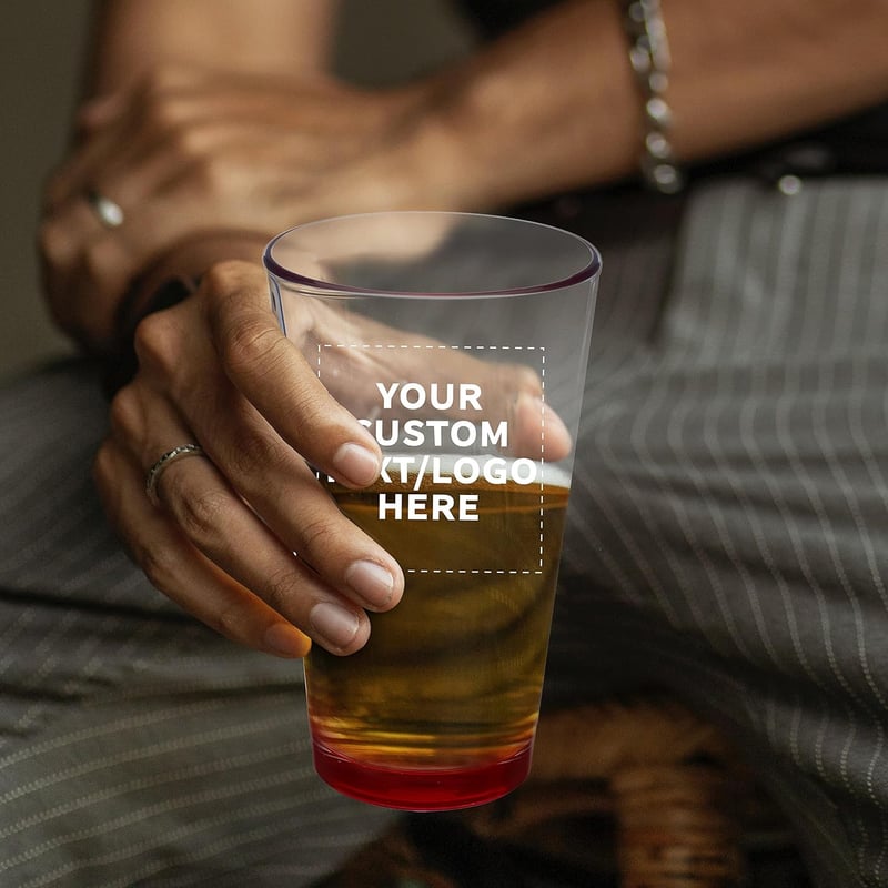 Personalized 16 oz. Custom Libbey Beer Glasses Set of 50