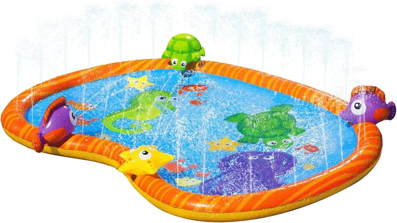 Sprinkle Friends Water Play Mat - 58 Inch