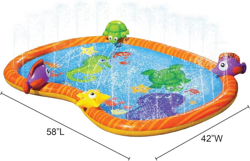 Sprinkle Friends Water Play Mat - 58 Inch