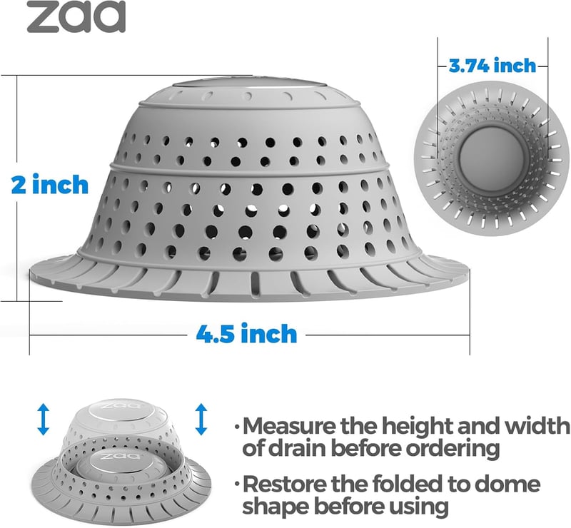 Premium Silicone Hair Catcher for Bathtub & Shower