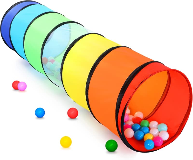 Colorful Kids Play Tunnel Tent for Indoor/Outdoor Fun