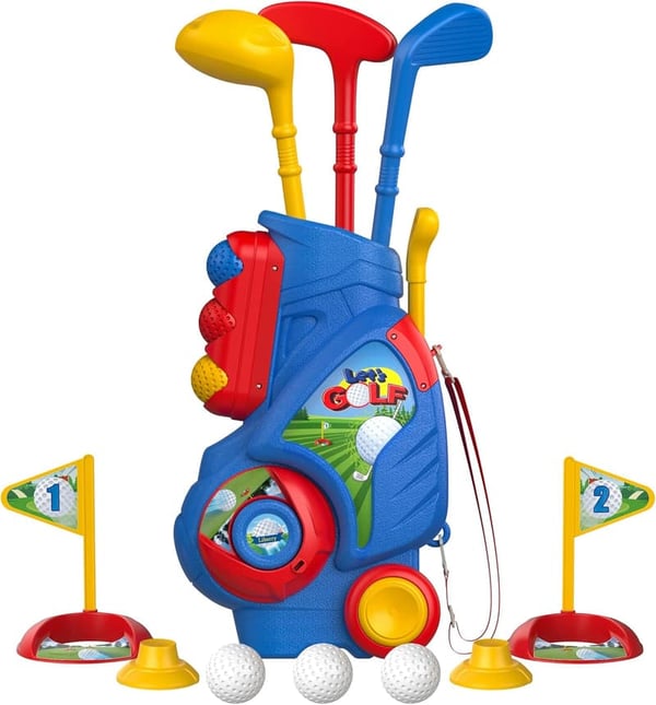Toddler Golf Set with Shoulder Strap - Indoor/Outdoor Toys (1-5)