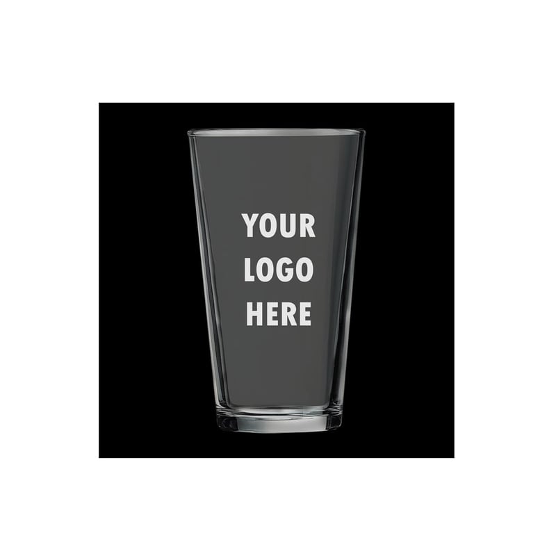 Custom Laser-Etched Pint Glass - 16 oz for Bars & Gifts