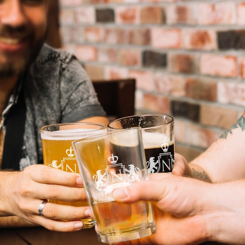Personalized 16 oz Engraved Pub Pint Glass