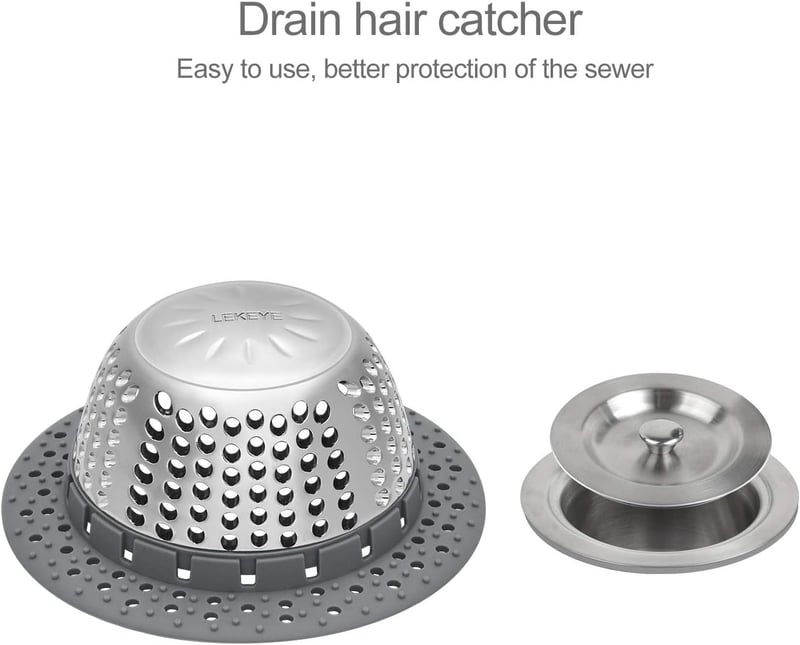 Drain Hair Catcher & Protector for Pop-Up & Regular Drains