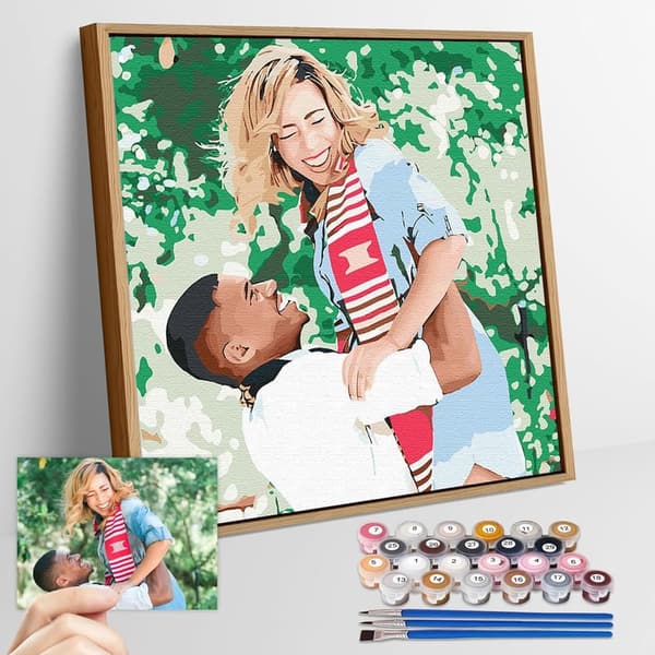 Personalized Paint by Numbers Kit for Couples