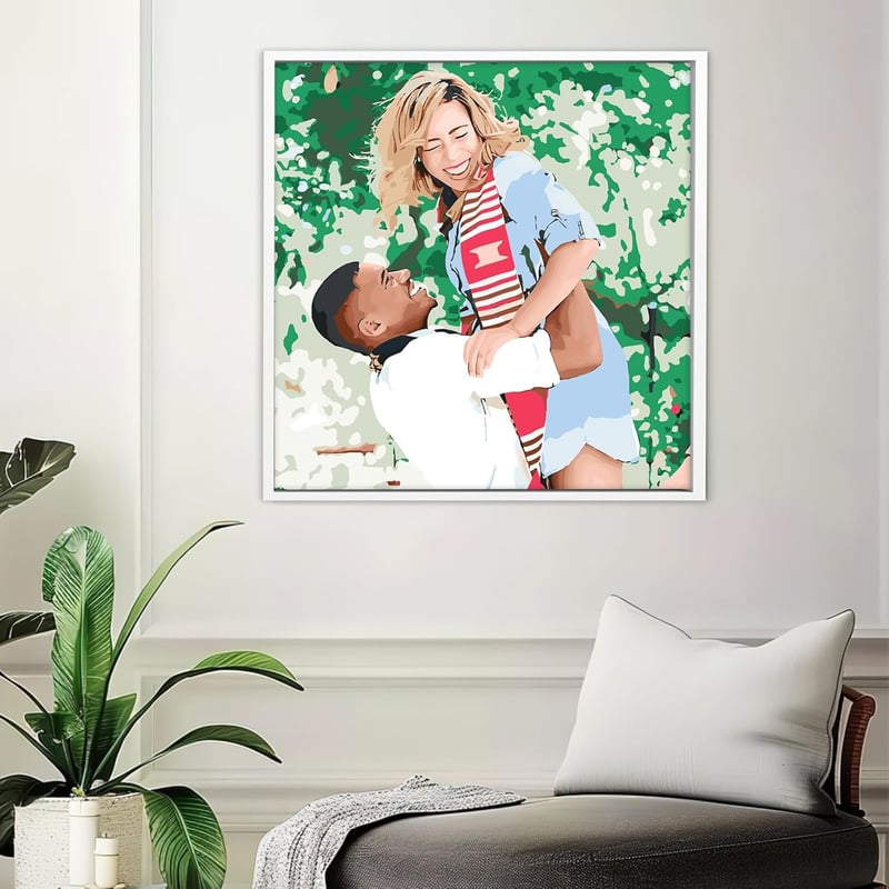 Personalized Paint by Numbers Kit for Couples
