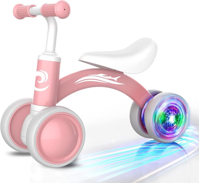 Colorful Balance Bike Toy for 1-Year-Old Girls