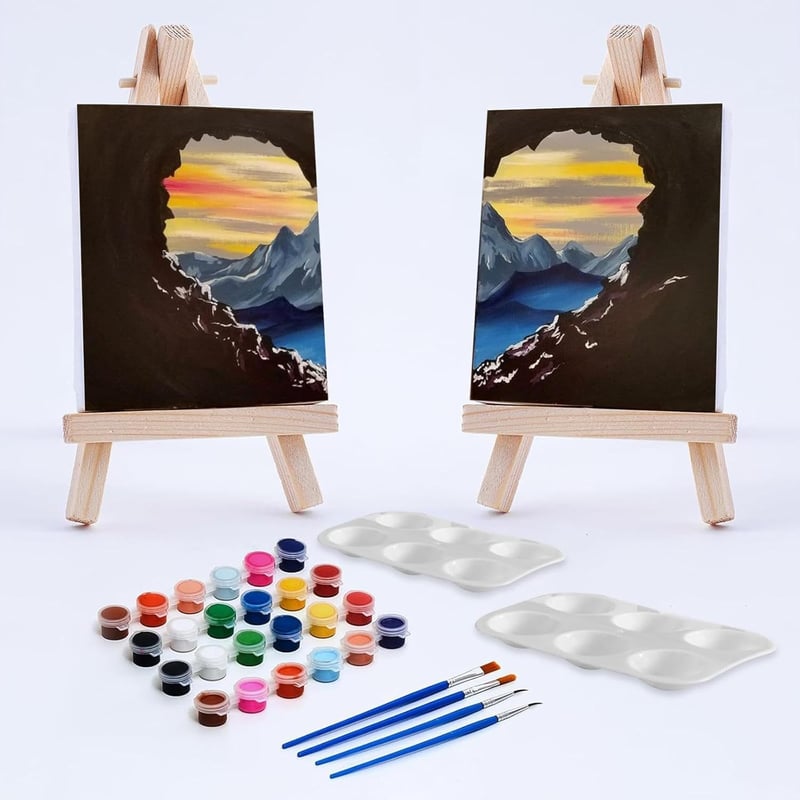 Couples Painting Date Night - 2 Pack Paint by Numbers Kit