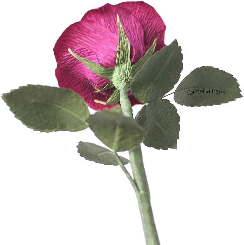 1st Wedding Anniversary Handmade Paper Rose Gift for Couples