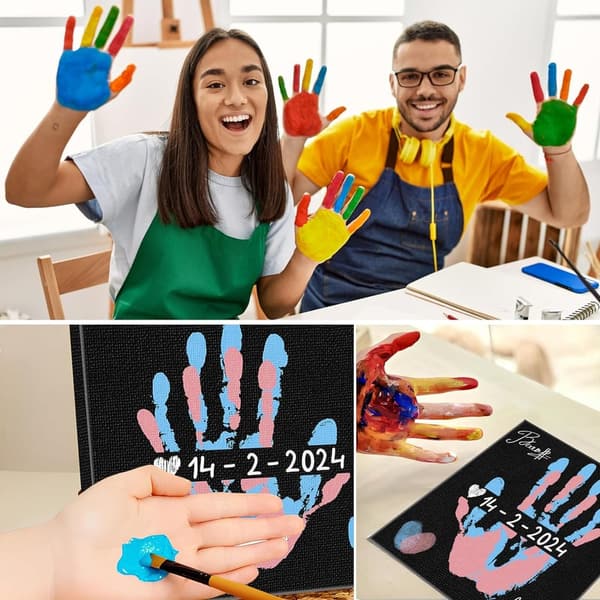 Couples Painting Date Night Handprint Frame Kit - 2 Pack