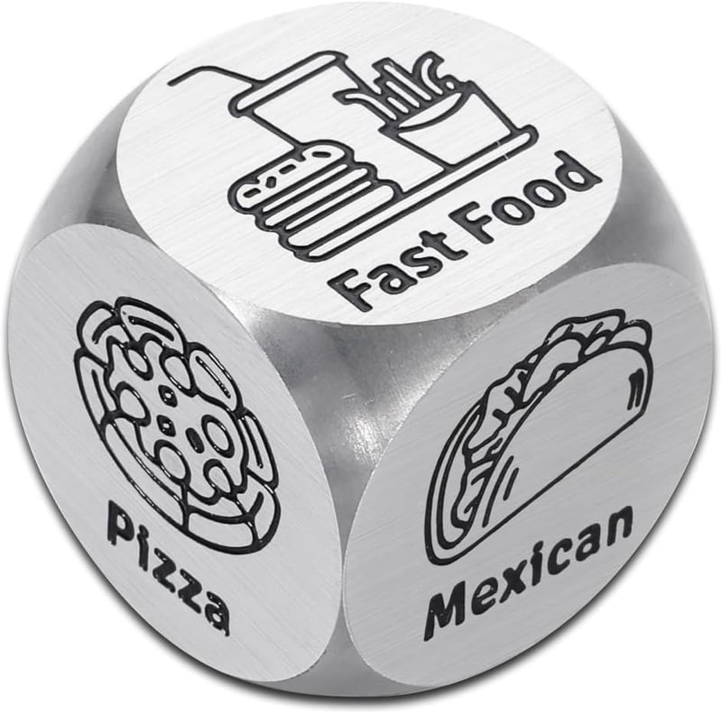 Couple Food Decision Dice for Date Night and Anniversaries