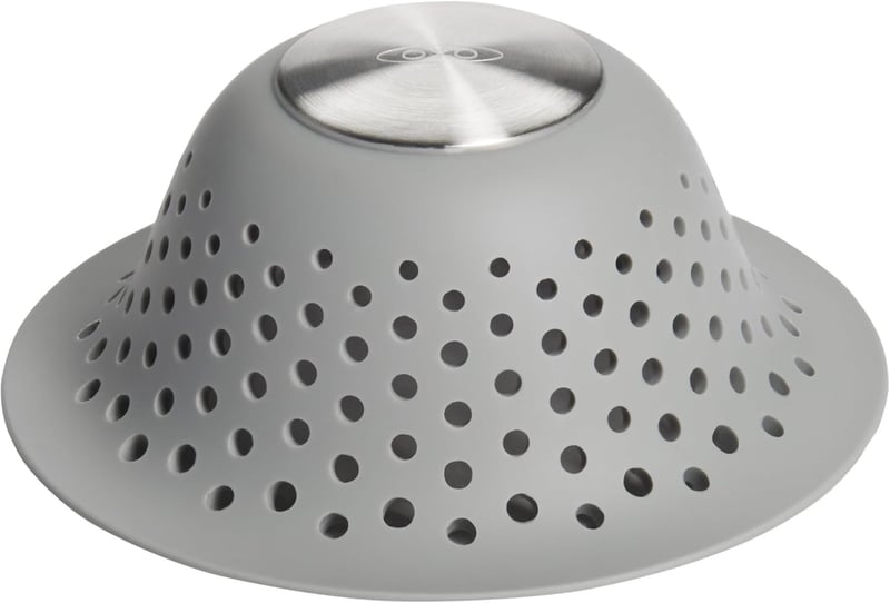 Silicone Shower & Tub Drain Protector by OXO, Gray