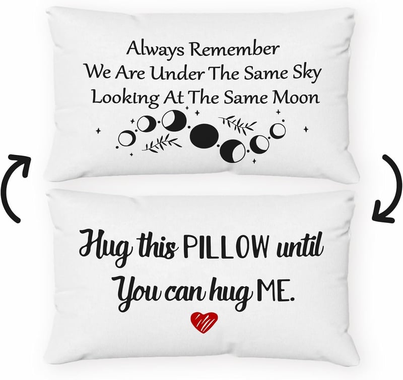 Long Distance Relationship Reversible Pillow Case - 