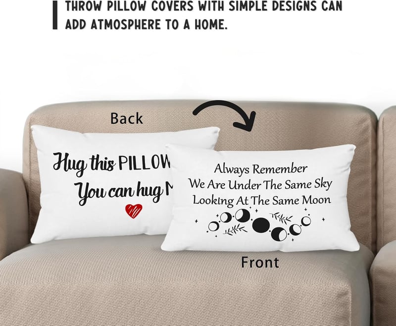 Long Distance Relationship Reversible Pillow Case - 
