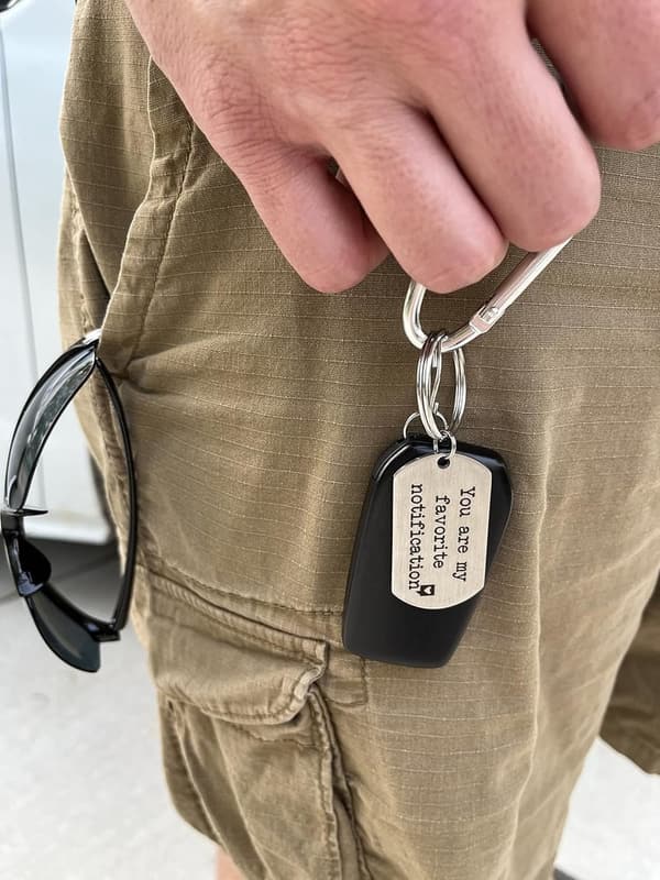 Long Distance Relationship Keychain Gift for Him