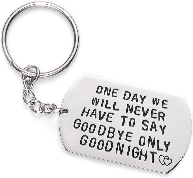 Long Distance Keychain for Couples – Love Quote Gift