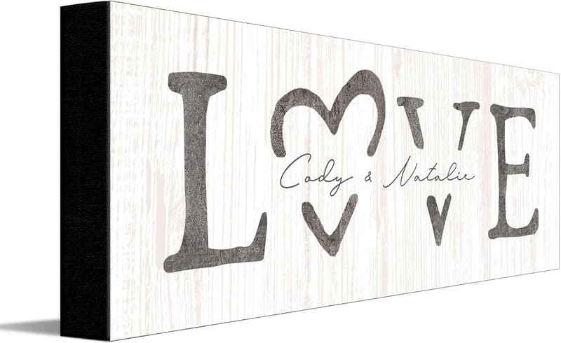 Valentine's Day Customized Couple's Canvas Art (6