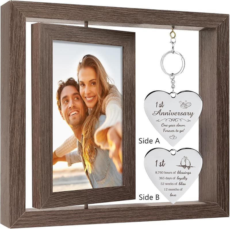 1st Anniversary Picture Frame Gift for Couples