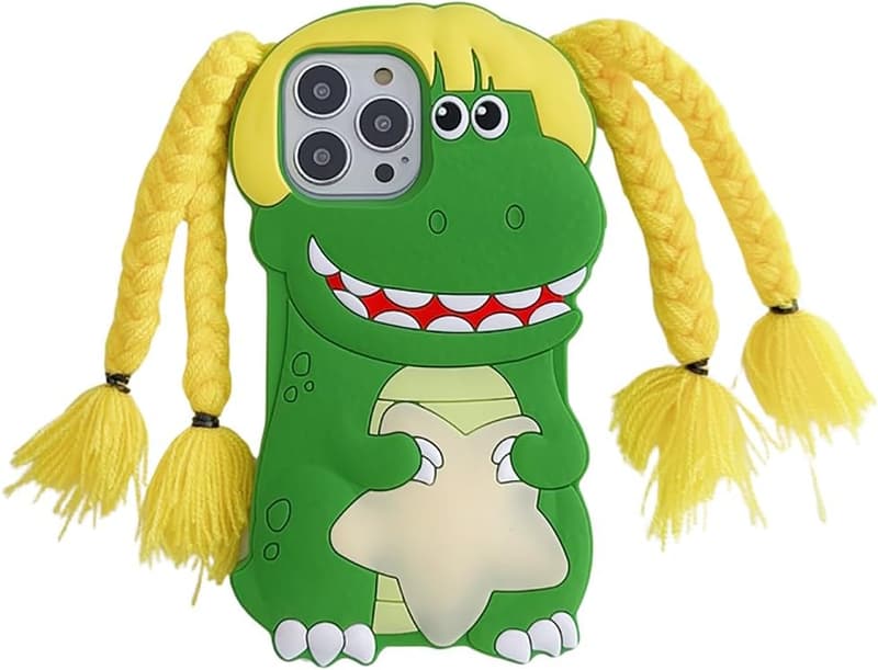 Cartoon Dinosaur Silicone Case for iPhone 12/13 Pro Max