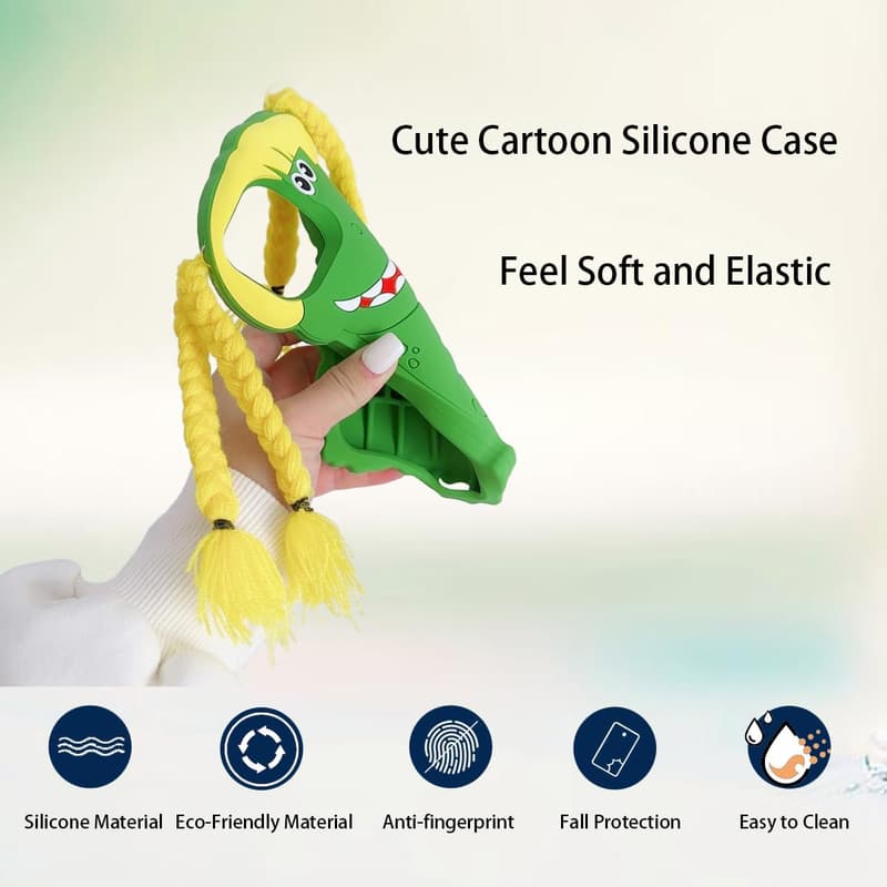 Cartoon Dinosaur Silicone Case for iPhone 12/13 Pro Max