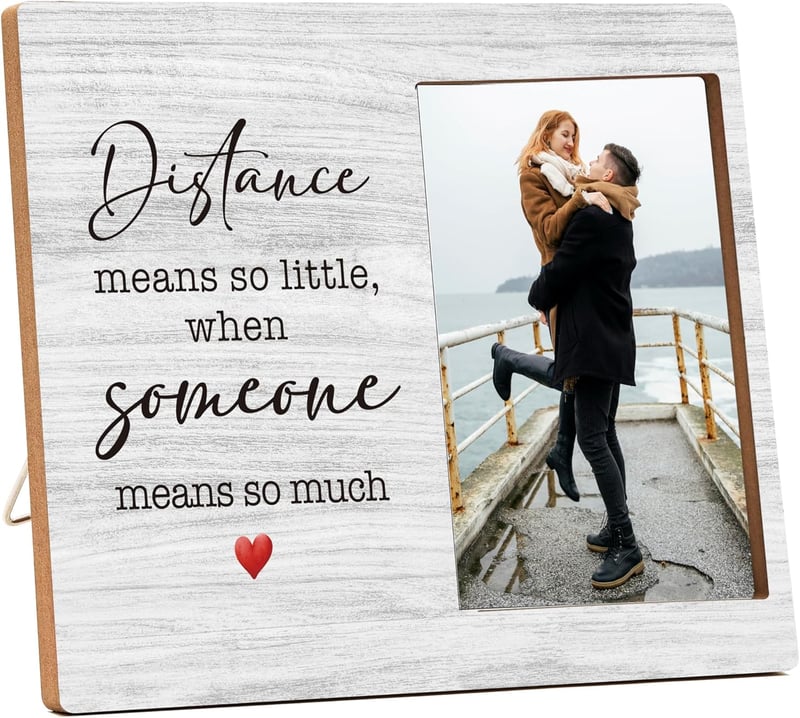 Long Distance Relationship Photo Frame for Couples