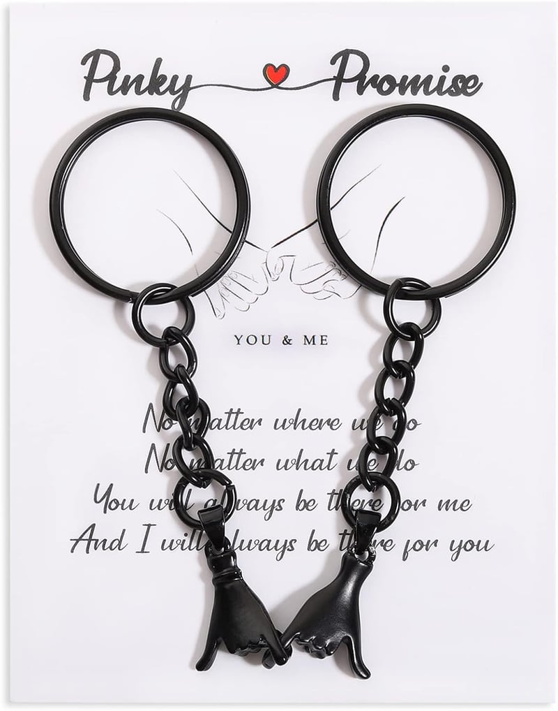Pinky Promise Keychains for Couples - Valentine Gifts