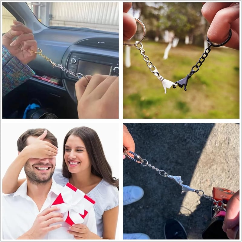 Pinky Promise Keychains for Couples - Valentine Gifts