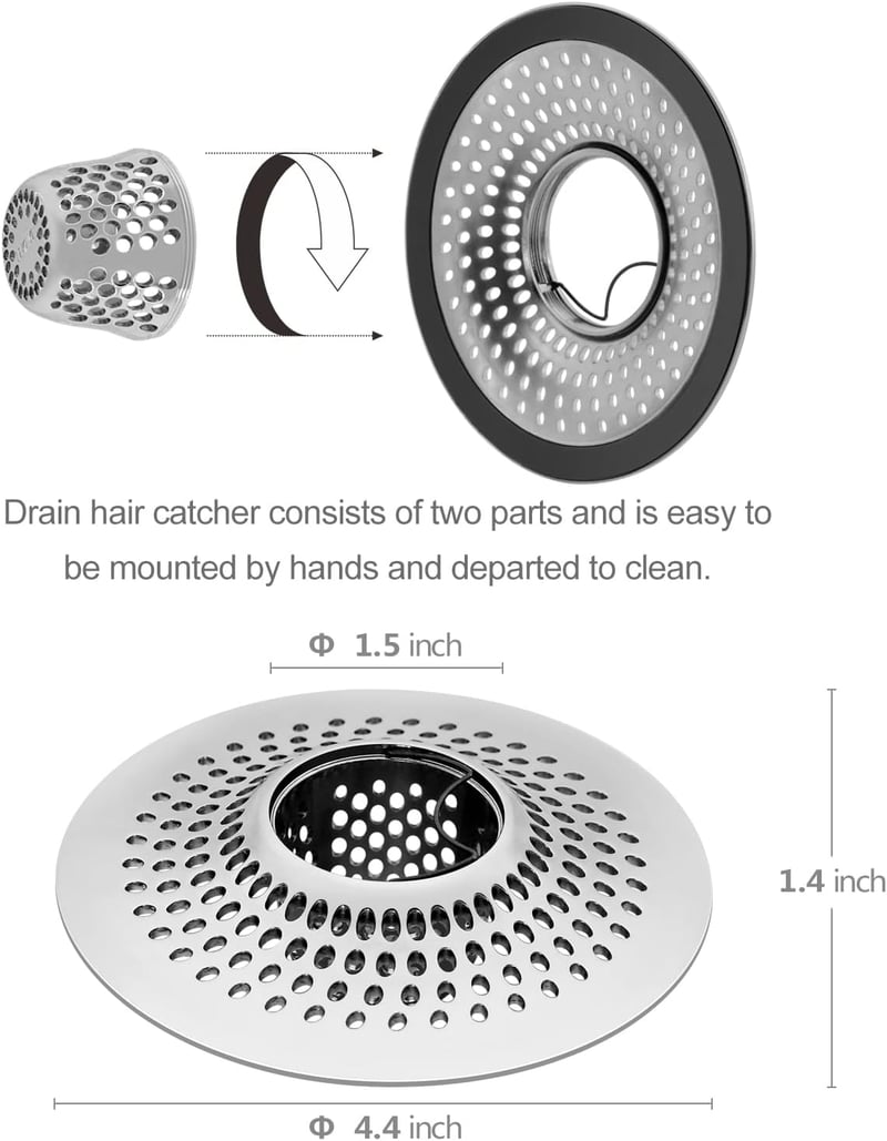Stainless Steel Hair Catcher for Bathtub Drain Protection