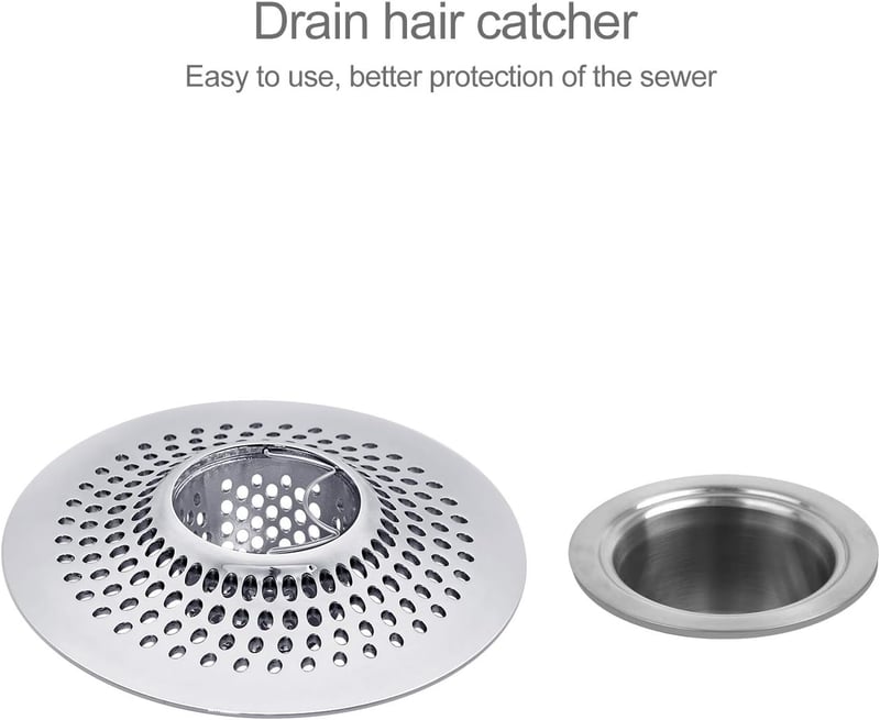 Stainless Steel Hair Catcher for Bathtub Drain Protection