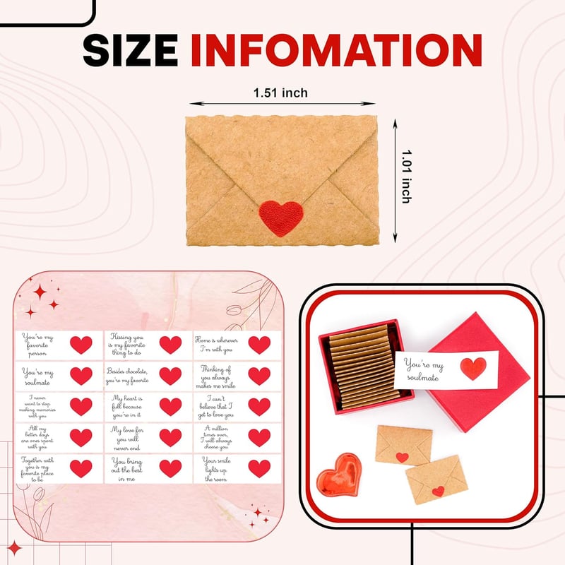 Valentine's Day Love Cards and Envelopes for Couples