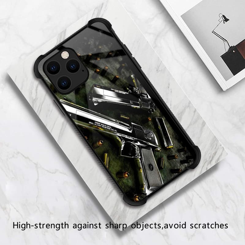 iPhone 12 Pro Black Bullet Graphic Case - Shockproof Design