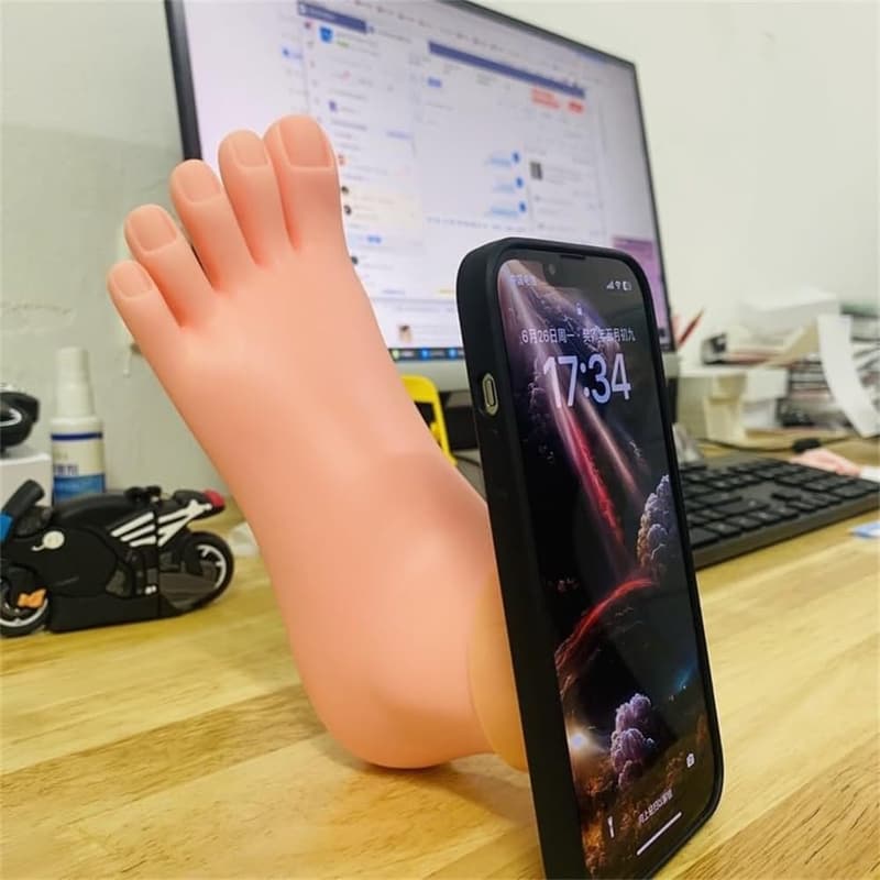 Funny 3D Foot Silicone Phone Case for iPhone 11-14 Pro Max