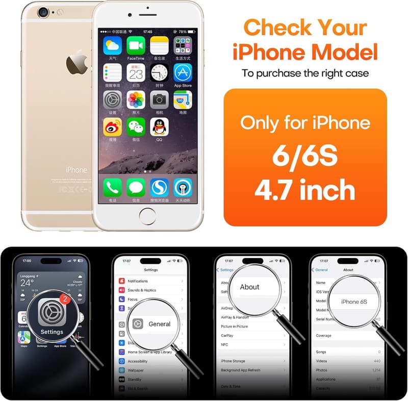 iPhone 6/6s Heavy Duty Dual Layer Case - Gun Metal