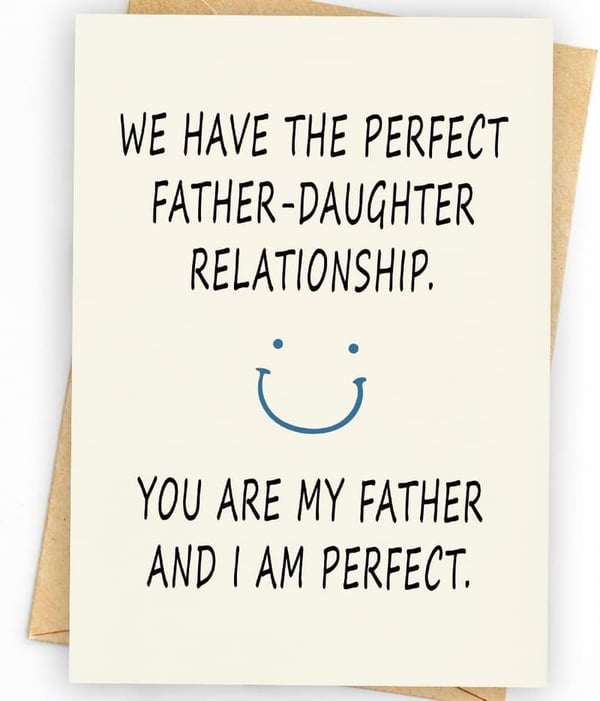 Funny Father's Day Card from Daughter