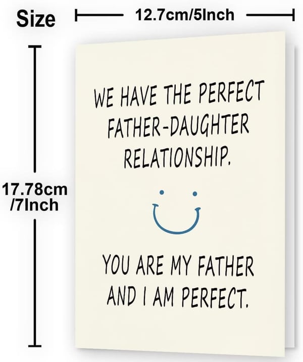 Funny Father's Day Card from Daughter
