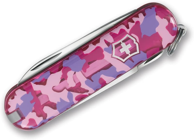 Victorinox Swiss Army Classic SD Knife - Compact Pink Camouflage