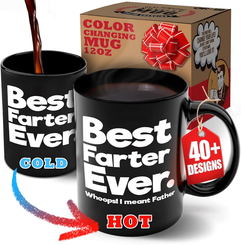 Funny Color Changing Mug for Father's Day - 12oz Gift for Dad