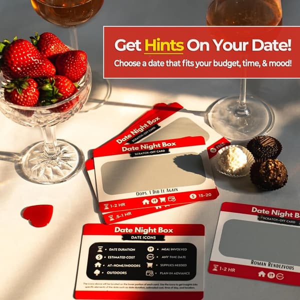 Date Night Box: 52 Romantic Scratch-Off Ideas for Couples