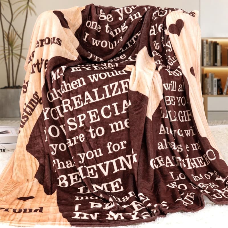 Personalized Soft Blanket for Dad - Ideal Christmas Gift