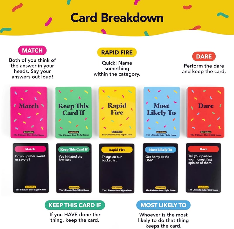 Date Night Game for Couples - 300 Cards & Spinner