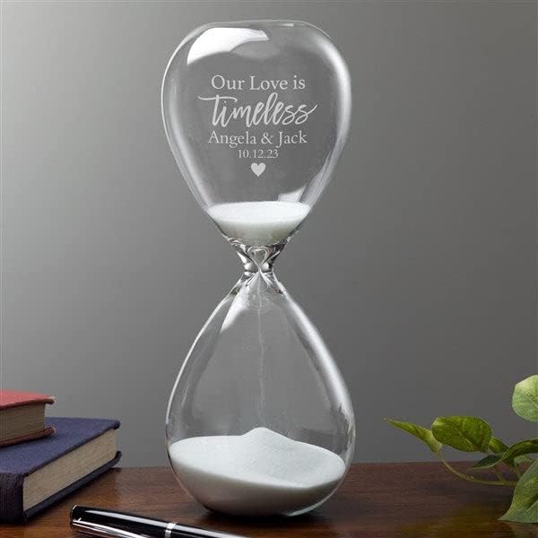 Wedding Unity Hourglass - Custom Engraved with Names & Date