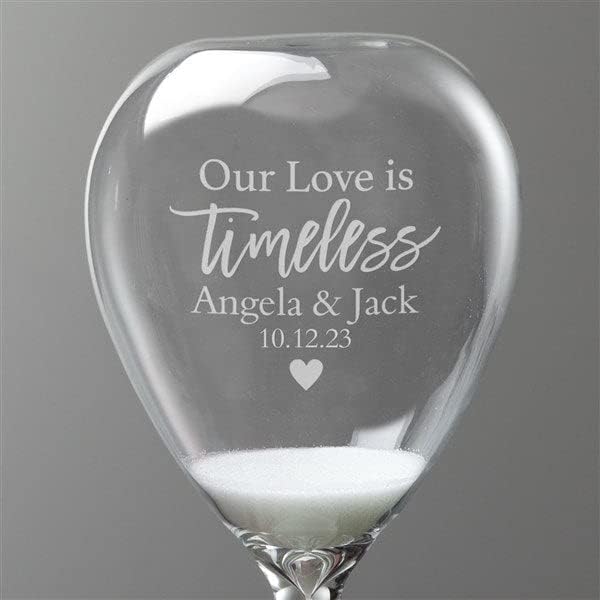 Wedding Unity Hourglass - Custom Engraved with Names & Date