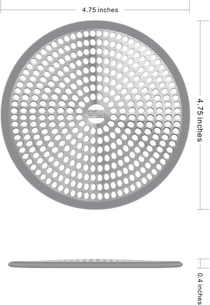 Stainless Steel Silicone Shower Drain Hair Catcher